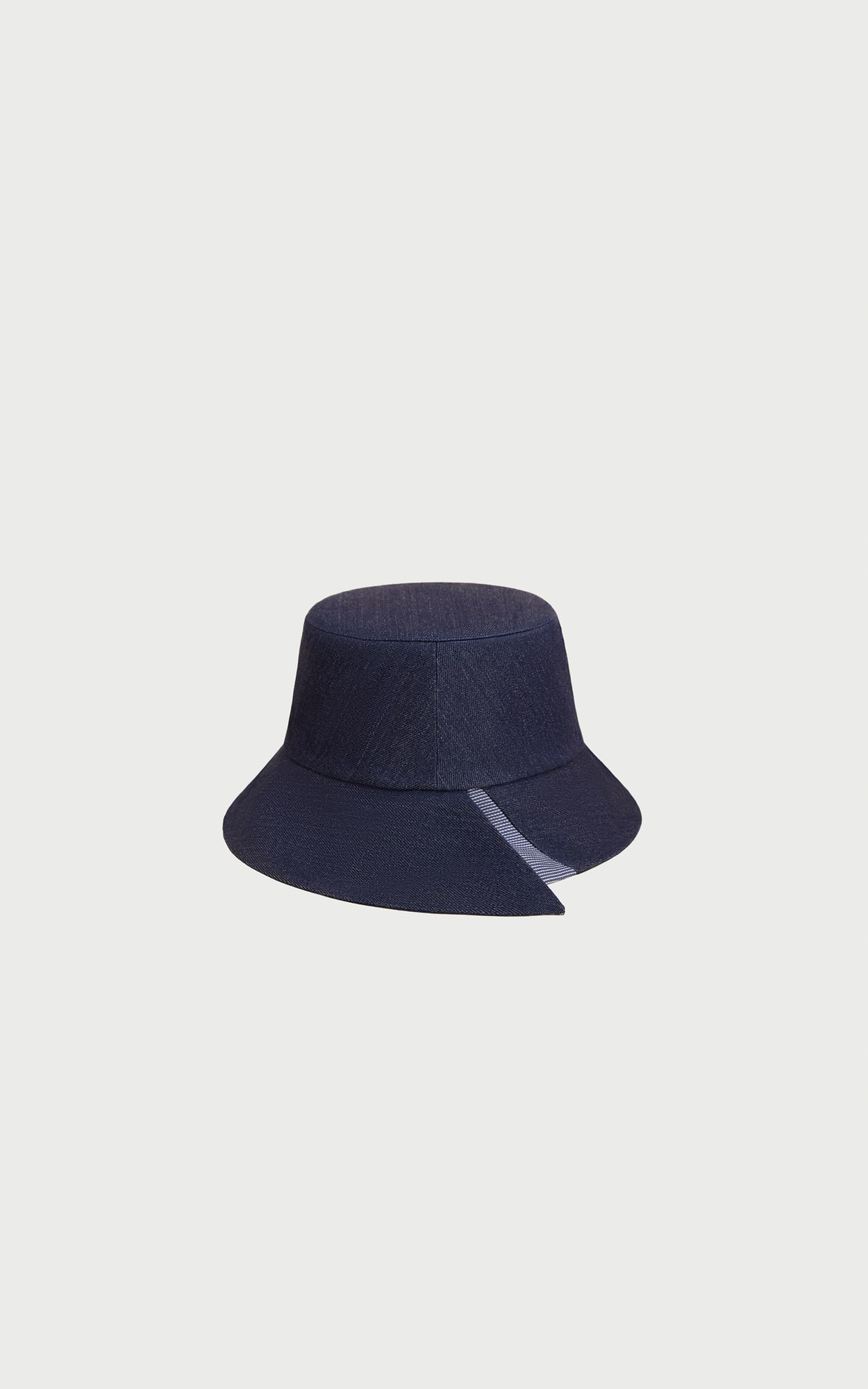 Morning Mist Denim Blue Cross-brim Bucket Hat